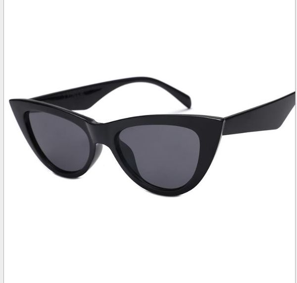 

triangular reflective concave shaped small frame sunglasses ins retro street sunglasses, White;black