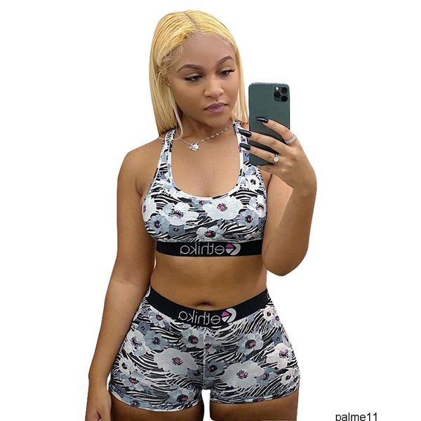 

ethika women designer swimsuit crop vest + swim shorts trunks boxers 2 piece set tracksuit patchwork shark camo swimwear 3vnt, Gray