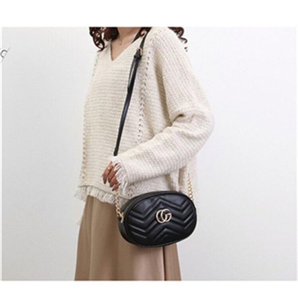 

marmont shoulder bags women chain crossbody bag handbags new designer purse female leather heart style message bag #8982