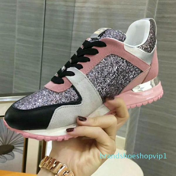 

новый бренд роскошная мужская повседневная обувь дизайнерские женские мокасины кружева кожа блестками квартиры, Black