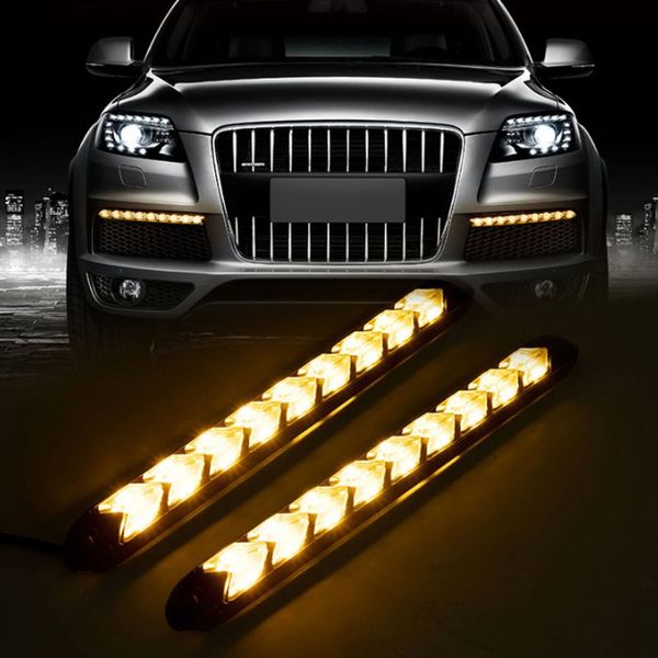 

2pcs/pair car daytime running light waterproof daylight headlight lamp set