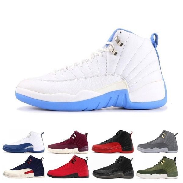 

basketball shoes 12 12s men taxi the master flu game french gamma blue cny black white playoffs mens athletic sport sneaker size 41-47