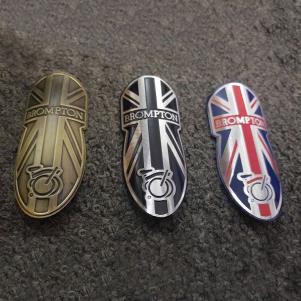 

bicycle metal head badge decal head post stem sticker for brompton folding bike bikes