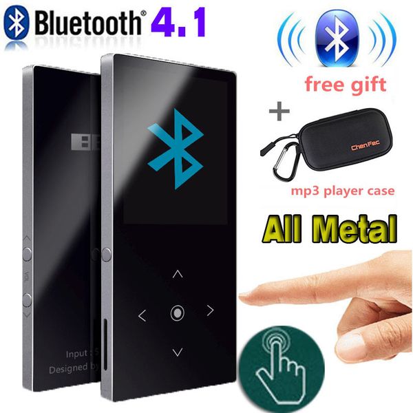 

new bluetooth mp3 music player built-in speaker with metal tft screen lossless sound player support fm radio sd card up to 128gb