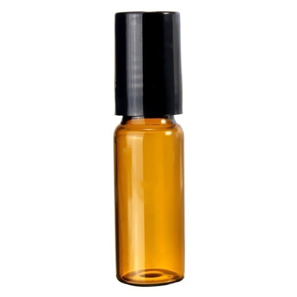 

5ml portable empty glass roll-on bottle roller for essential oils perfume