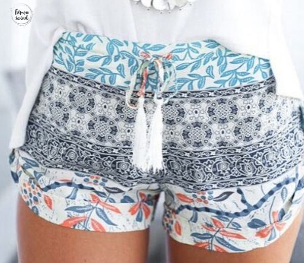 

шорты мода sexy женщины brand summer casual высокой талией hot sexy печатных feminino упражнение шорты брюки, White;black