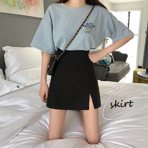 

coigarsam 4xl plus size women short skirt skirts black 9150