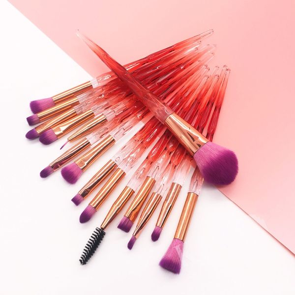 

pro brushes for makeup diamond makeup brushes eye shadow eyelash cosmetic glitter crystal makeup brushes set tools