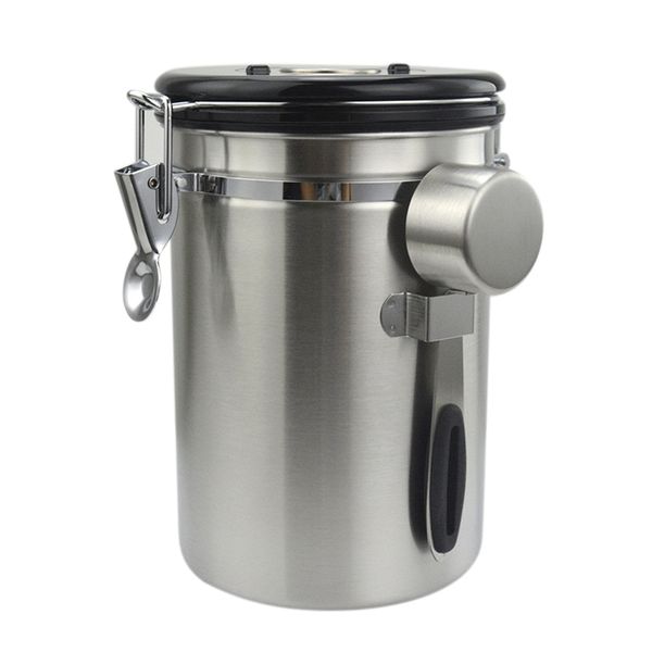 

airtight coffee canister set,1800 ml large stainless steel & coffee storage beans