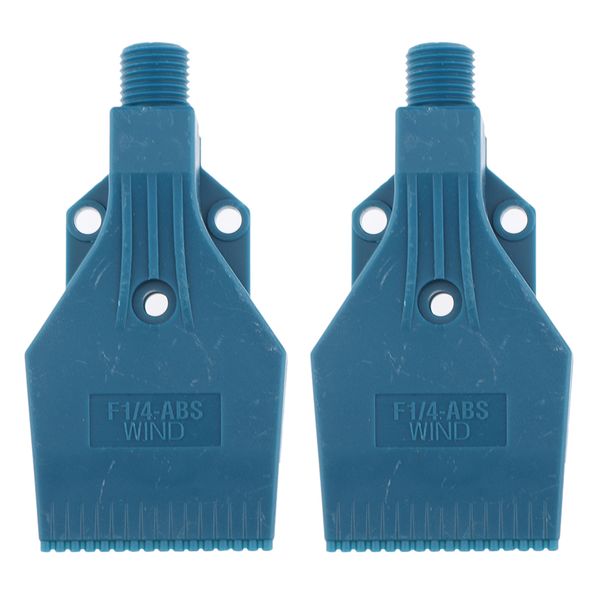 

2pcs blue abs air blower, air nozzle, wind nozzle, 1/4'' bspt, 3 holes