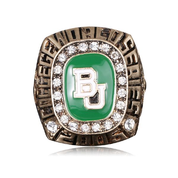 

2005 baylor bears college baseball championship ring fans souvenir collection festival party birthday gift, Golden;silver