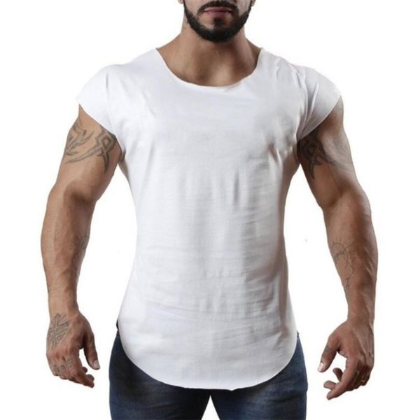 

new brand solid gym clothing bodybuilding tight tank mens fitness stringer sleeveless t shirt men cotton summer workout muscle tees, White;black