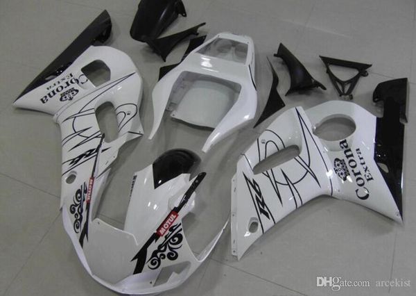 

3gifts новые обтекатели abs, пригодные для yamaha yzf-r6 98-99-00-01-02 yzf600 1998 1999 2000 2001 2002 комплект обтекателей белая черная ко