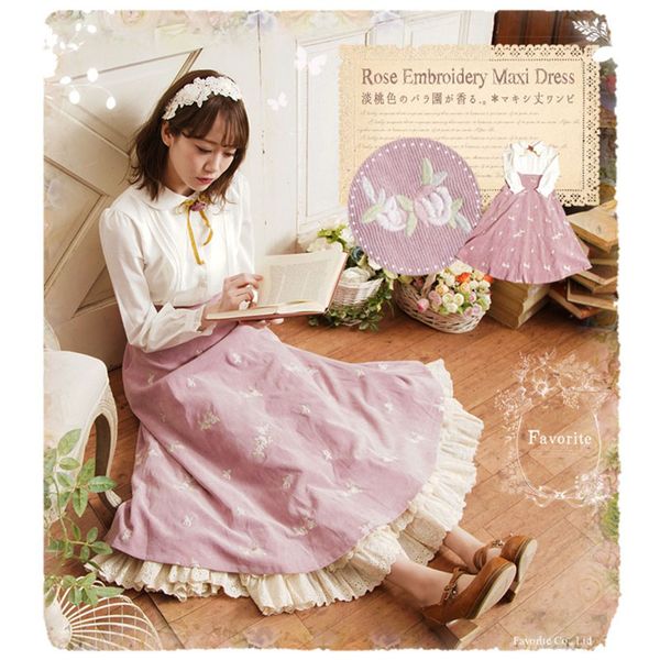 

vintage sweet lolita dress high waist peter pan collar embroidery lace victorian dress kawaii girl gothic lolita op loli cos, Black;red
