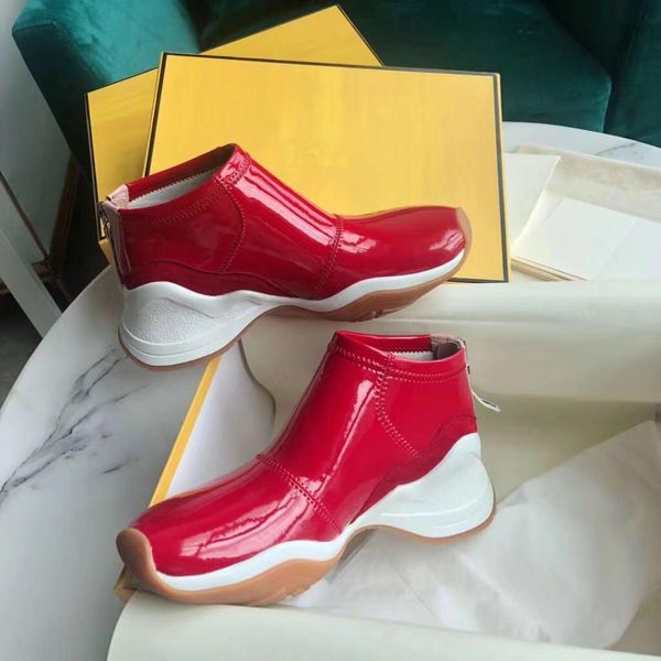 

designer sneakers low cut spikes flats shoes for women leather sneakers casual shoes with dust bag platform 1 1, Black
