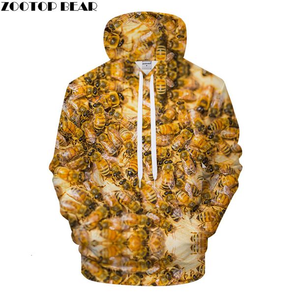 

3d пчелы клубничный номер печать одежда аксессуары даже полночь мужская одежда любителей движения легко даже балахон lms567, Black