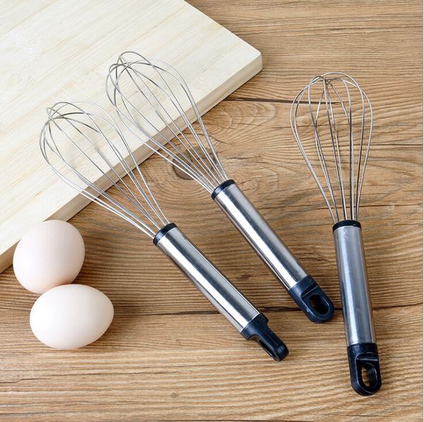 

2 pces wholesales 2019 kitchen widget stainless steel egg beater/egg mixer manual stirrer cream stirrer