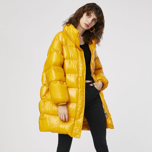

misun 2019 new arrival women down coat jackets 90% duck down thicken, Black