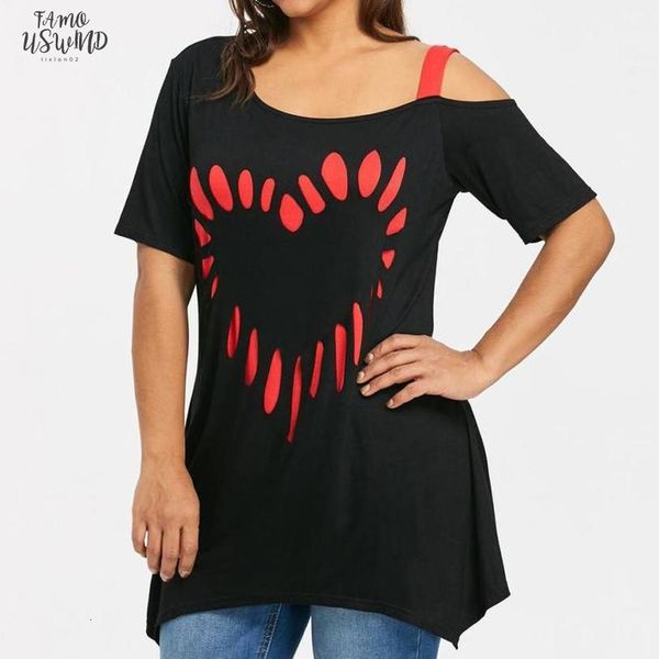 

large size love printing shirt short sleeve casual t shirt summer for women 2020 ap27, White
