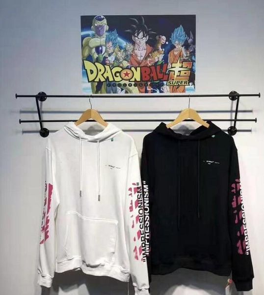

дизайнер от hoodie рендеринга розовых граффити с капюшоном моделей свитера 19ss взрыва потерять большую версию тенденции одежды марки 02, Black