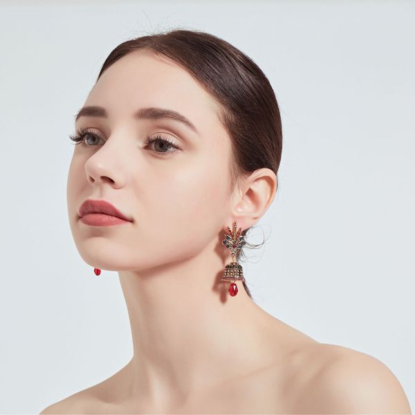 

fashion-new middle east exaggerated retro earrings, Golden
