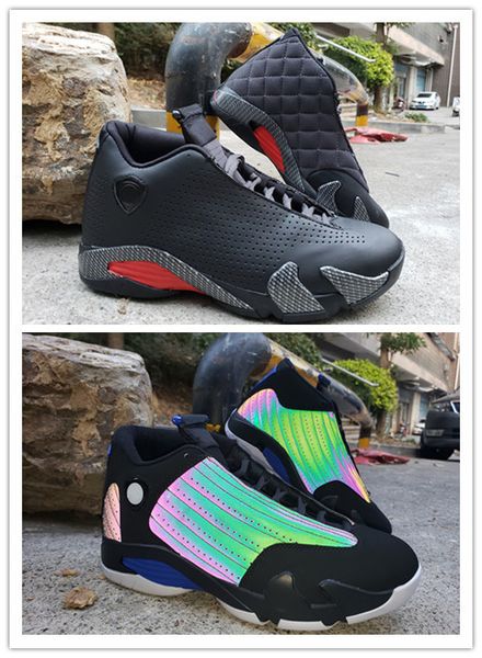 

wholesale with box 2020 new black red discolorazione xiv 14s men basketball shoes 14 outdoor trainers size