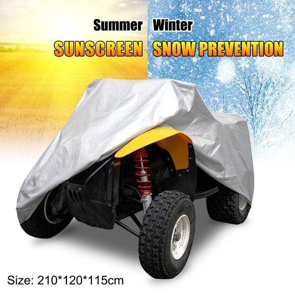 

190t waterproof heatproof quad bike tractor lawn mower atv car cover anti uv rain + storage bag 210x120x115cm xl large