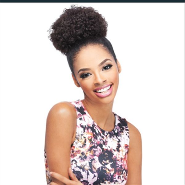 Afro Kinky Curly Ponytail 100 Human Hair Drawstring Ponytail With