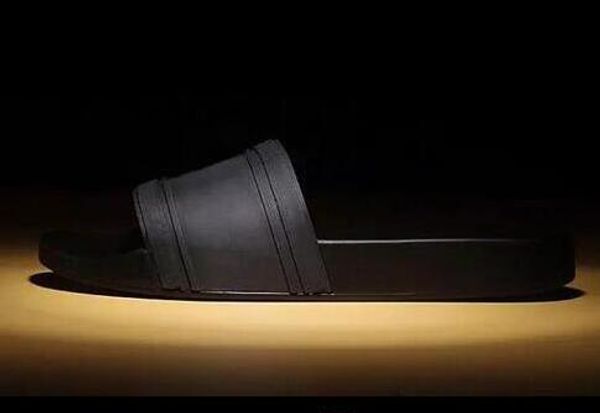 

2019 new europe brand fashion mens striped sandals medusa scuffs causal non-slip summer huaraches slippers flip flops slipper quality, Black