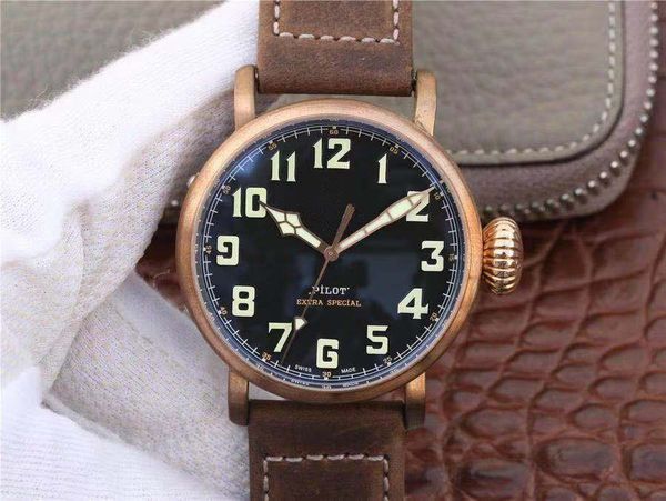 

xf bronze men's watch 2824 swiss mechanical movement waterproof designer watches luxury mens watches montres de luxe, Slivery;brown