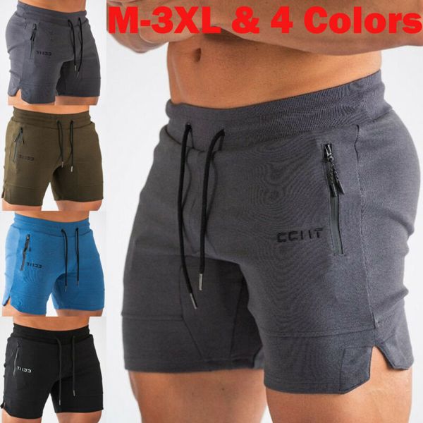 

mens m-3xl gym sports jogging stretch shorts sweatpant trousers casual running shorts, Black;blue