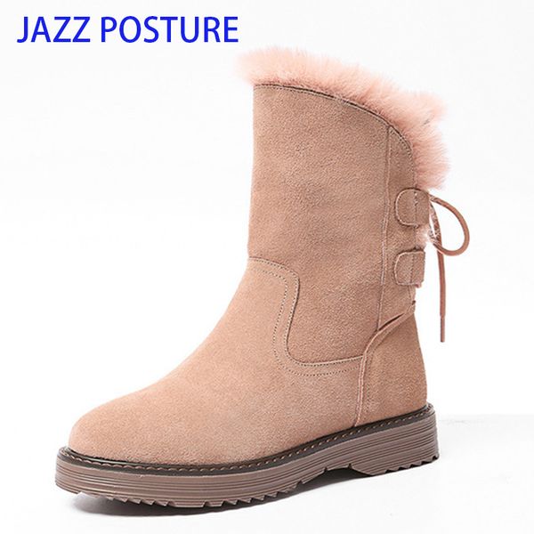 

snow boots women's shoes winter 2020 new wild fashion casual thickening plus velvet warm non-slip trend winter z358, Black
