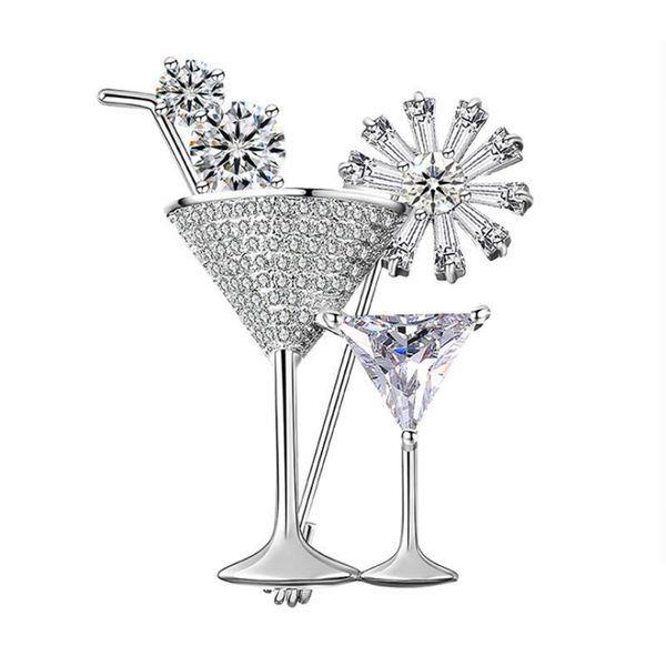 

cherry martini glass коктейль брошь pin женщины jewelry летнее время, Gray