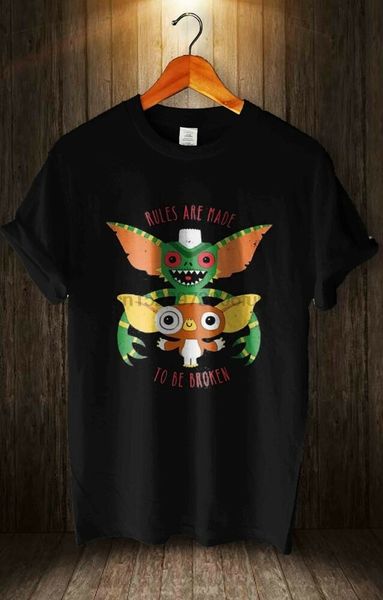 

tshirt mans gremlins gizmo stripe mogwai billy light water feed t-shirt movie, White;black