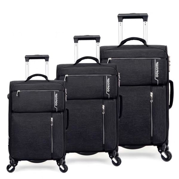 

travel tale 20"24"28" inch business carry on oxford suitcase set soft koffer travel luggage set rolling bag on wheels