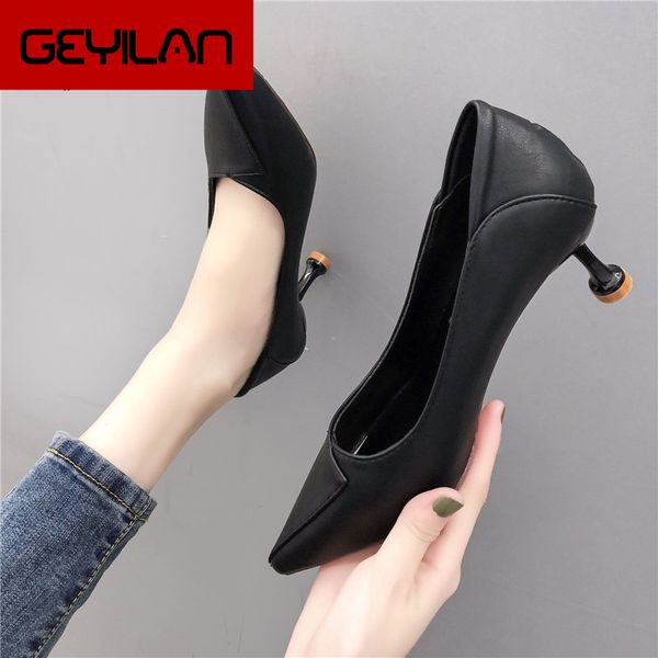 

selling women shoes pointed toe pumps patent leather dress 3-5cm high heels boat shoes shadow wedding zapatos mujer, Black