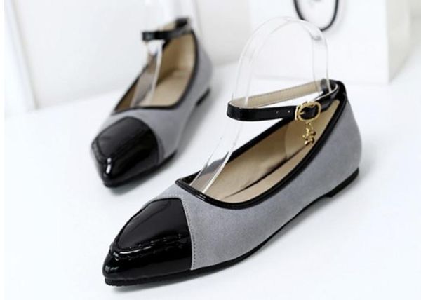 

2019 women's shoes in spring and autumn with new style flat bottom pointed end @274, Black