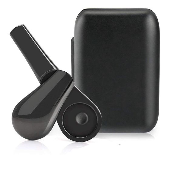 Premium-Metallpfeife, großvolumiger Tabaktopf, schwarze Gehäuseverpackung, tragbar, leicht zu reinigendes Rauchzubehör