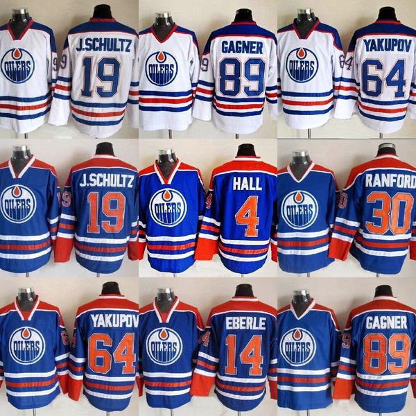 

Edmonton Oilers Jersey 4 Taylor Hall 14 Eberle 89 Sam Gagner 30 Bill Ranford 64 Nail Yakupov 19 J.schultz Hockey Jerseys Cheap