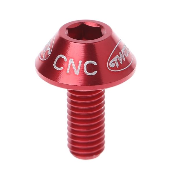 2x Aluminum Alloy Bicycle Water Bottle Cage Bolt Bottle Holder M5x10mm Screws US