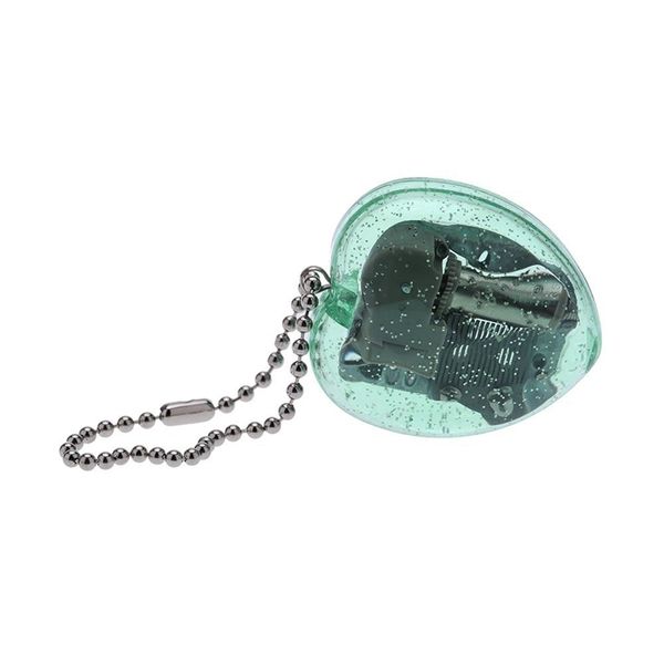

new mini acrylic heart-shaped musical box music box key chain kid girl gift other home decor