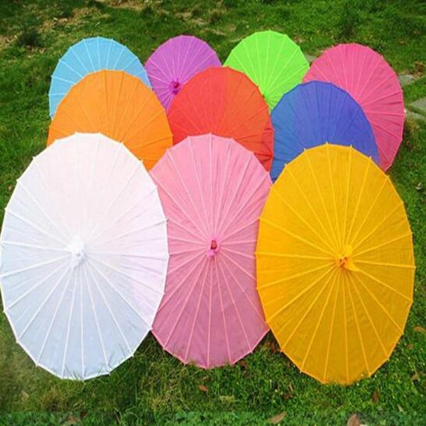 SilkSense Wedding Parasol: Elegant White Pink Chinese/Japanese Dance Umbrella