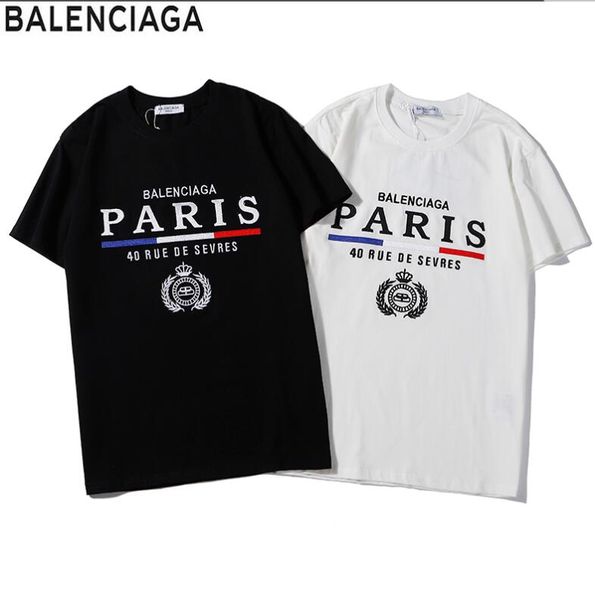 

2020 mens конструктора t shirt мужчины женщины высокое качество короткие рукава мода boy london men поломка письма печать tee, White