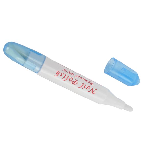 

5pcs nails polish remover nail art pen varnish corrector makeup&15 head tips