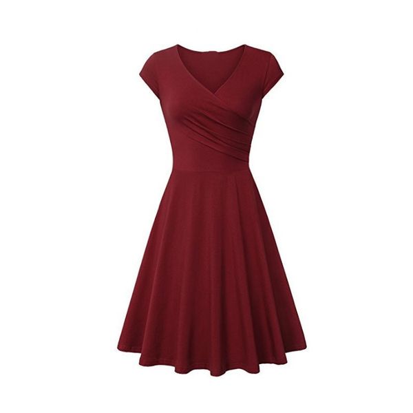 

clothing owlprincess 2020 new sleeveless autumn short-sleeved plain slim-fit expandable dress, Black;gray