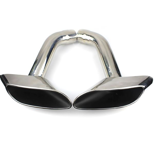 

2pcs excellent fitment exhauste tips 304 stainless steel sport exhaust tail pipe muffler tips for bmw e71 x6