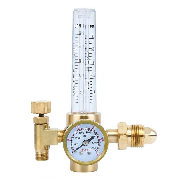 

argon co2 cga-580 mig tig flow meter welding weld regulator gauge gas welder