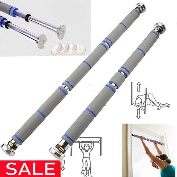 

door horizontal bars steel 200kg adjustable home gym equipment workout chin push up pull up training bar sport fitness sit-ups equipments