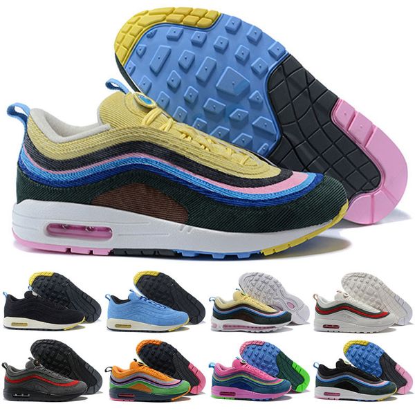 

2020 sean wotherspoon x vf sw hybrid kids running shoes for men women corduroy rainbow authentic sneakers shoes, Black