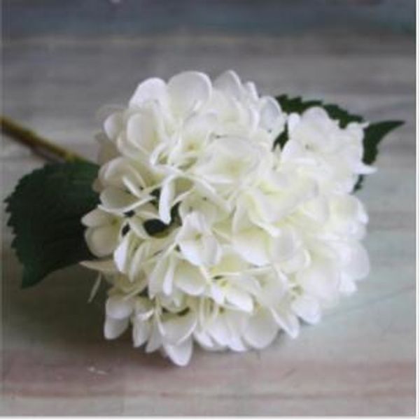 Fontes do partido Falso Artificial Hydrangea da cabeça de flor 47 centímetros de seda único real toque Hortênsias 11 cores para casamento Centerpieces Início Flores